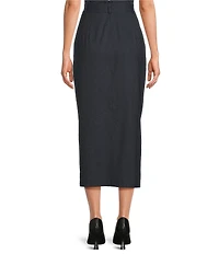 Alex Marie Jackie Novelty Stripe Suiting Skirt