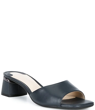 Alex Marie Jenelle Leather Dress Slide Sandals