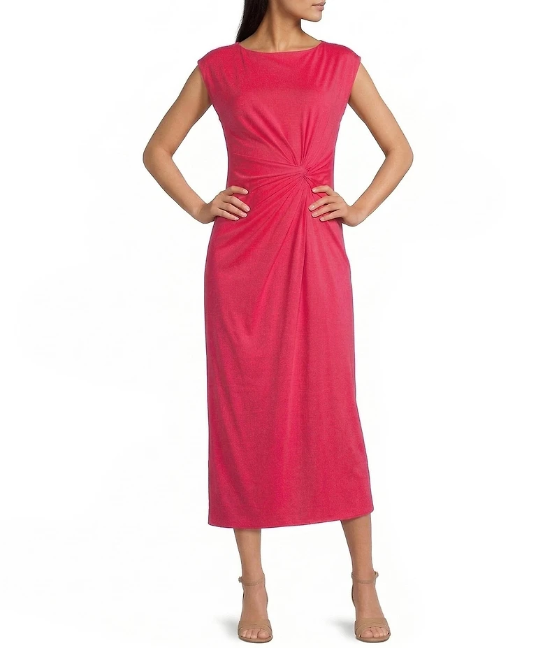 Alex Marie JETSET Athena Boat Neck Cap Sleeve Dress