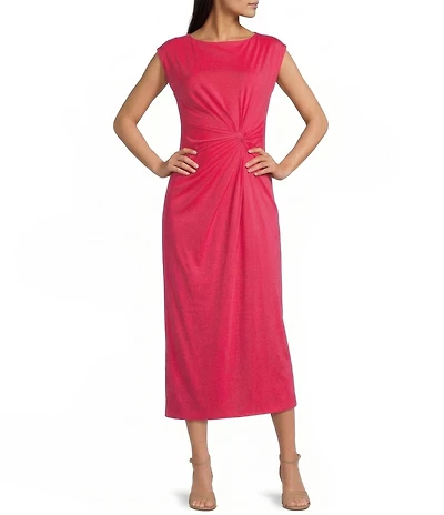 Alex Marie JETSET Athena Boat Neck Cap Sleeve Dress