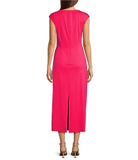 Alex Marie JETSET Athena Boat Neck Cap Sleeve Dress