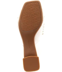 Alex Marie Johanna Satin Pearl Embellished Dress Mules