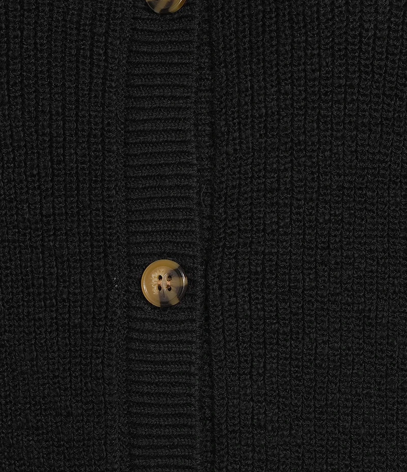 Alex Marie Julia Desert Terry Yarn Round Neck Short Sleeve Cardigan