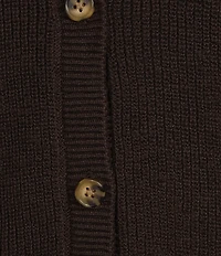 Alex Marie Julia Desert Terry Yarn Round Neck Short Sleeve Cardigan
