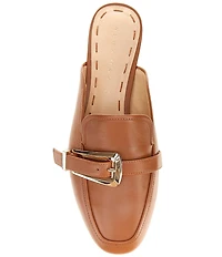 Alex Marie Karen Leather Buckle Hardware Strap Mules