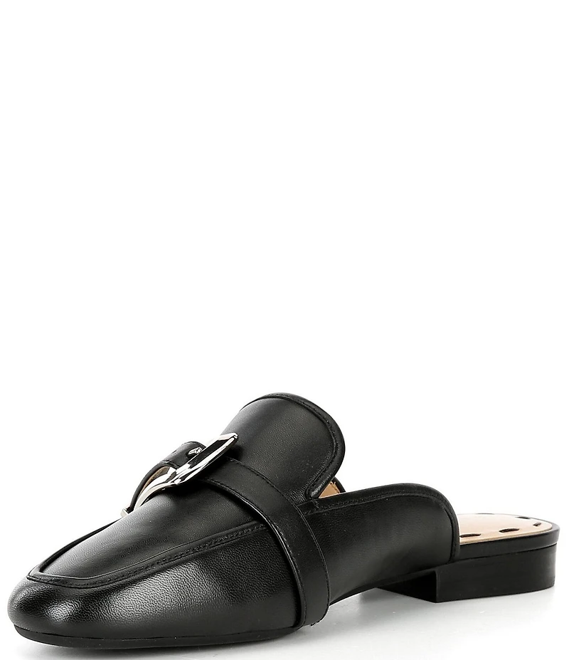 Alex Marie Karen Leather Buckle Hardware Strap Mules