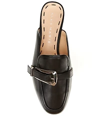 Alex Marie Karen Leather Buckle Hardware Strap Mules