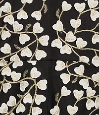 Alex Marie Kate V-Neck Short Flutter Sleeve Embroidered Lace Midi Dress