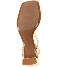 Alex Marie Kathy Rhinestone Strappy Block Heel Dress Sandals