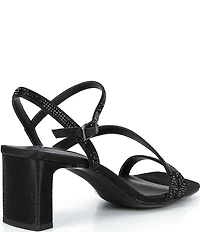Alex Marie Kathy Rhinestone Strappy Block Heel Dress Sandals