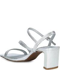 Alex Marie Kathy Rhinestone Strappy Block Heel Dress Sandals
