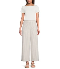 Alex Marie Katy Mock Neck Short Sleeve Rayon Jersey Knit Top