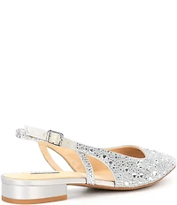 Alex Marie Lavani Rhinestone Slingback Dress Flats
