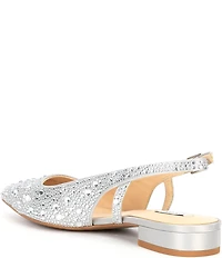 Alex Marie Lavani Rhinestone Slingback Dress Flats