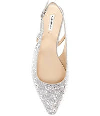 Alex Marie Lavani Rhinestone Slingback Dress Flats