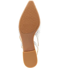 Alex Marie Lavani Rhinestone Slingback Dress Flats