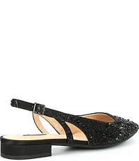 Alex Marie Lavani Rhinestone Slingback Dress Flats