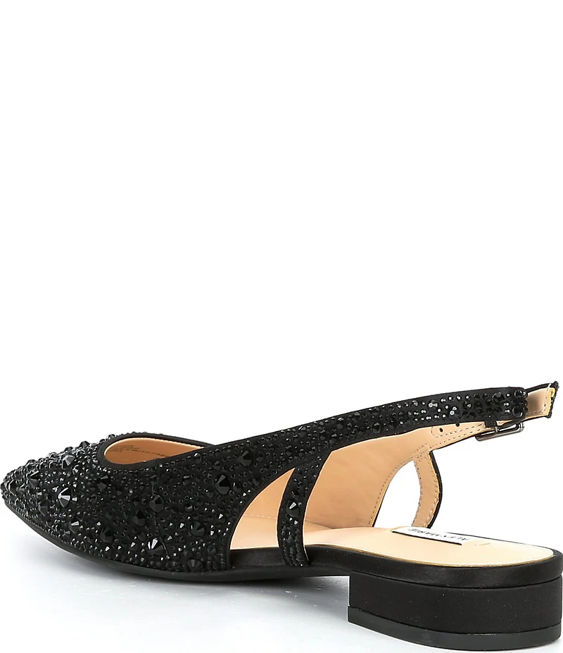Alex Marie Lavani Rhinestone Slingback Dress Flats