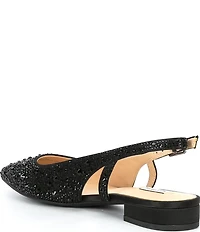 Alex Marie Lavani Rhinestone Slingback Dress Flats