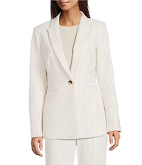 Alex Marie Liza Anywhere, Everywhere Coordinating Novelty Stripe Peak Lapel Blazer