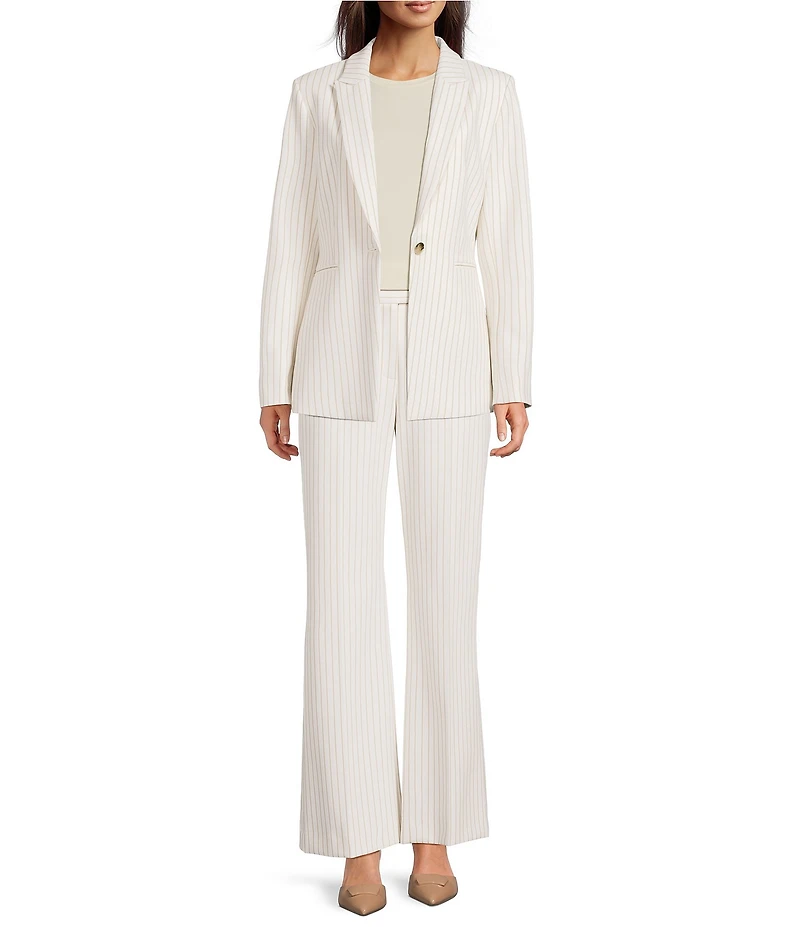 Alex Marie Liza Anywhere, Everywhere Coordinating Novelty Stripe Peak Lapel Blazer