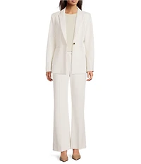 Alex Marie Liza Anywhere, Everywhere Coordinating Novelty Stripe Peak Lapel Blazer