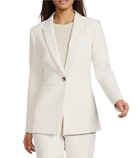 Alex Marie Liza Anywhere, Everywhere Coordinating Novelty Stripe Peak Lapel Blazer