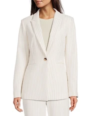 Alex Marie Liza Anywhere, Everywhere Coordinating Novelty Stripe Peak Lapel Blazer
