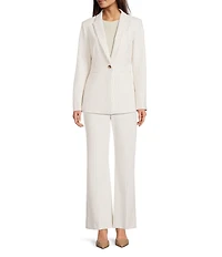 Alex Marie Liza Anywhere, Everywhere Coordinating Novelty Stripe Peak Lapel Blazer