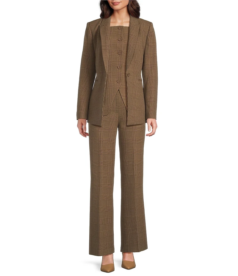 Alex Marie Liza Anywhere, Everywhere Coordinating Peak Lapel Plaid Blazer