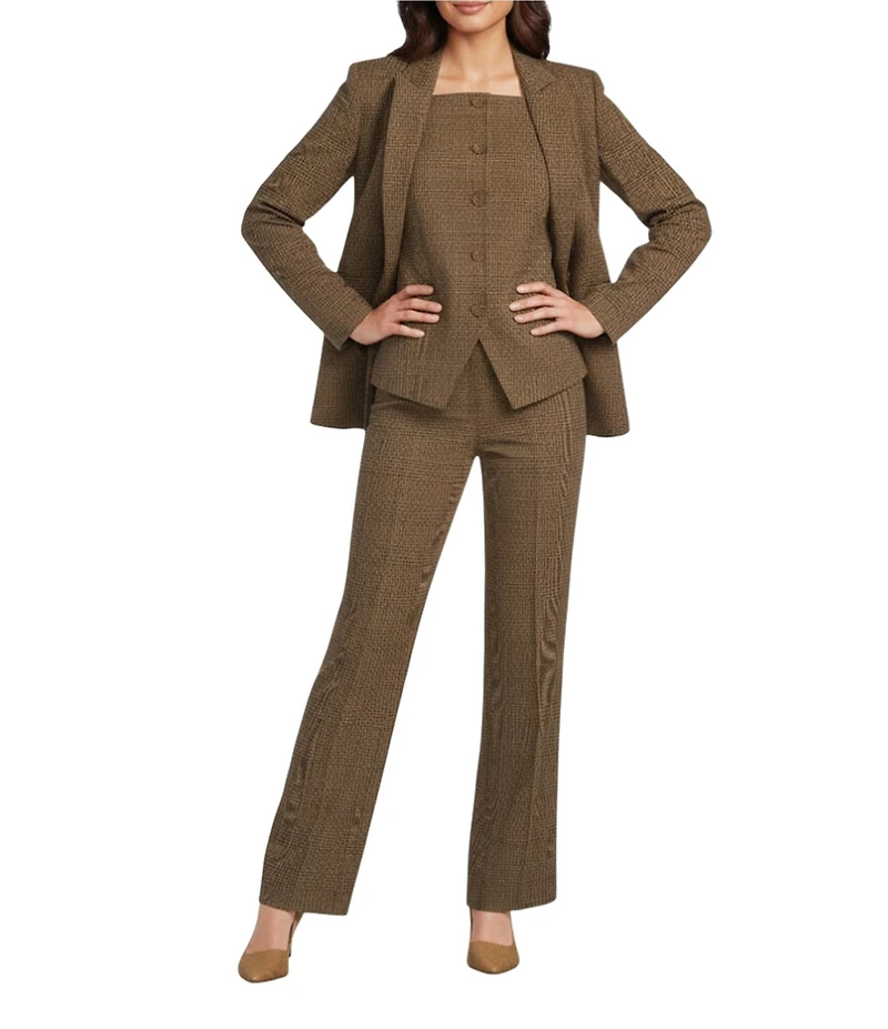 Alex Marie Liza Anywhere, Everywhere Coordinating Peak Lapel Plaid Blazer