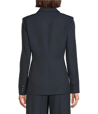 Alex Marie Liza Novelty Stripe Suiting Peak Lapel Long Sleeve Jacket