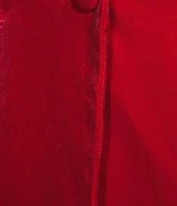 Alex Marie Liza Stretch Velvet Notch Lapel Long Sleeve Button Front Coordinating Blazer