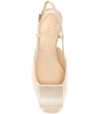 Alex Marie Micah Lizard Embossed Leather Ornament Slingback Flats