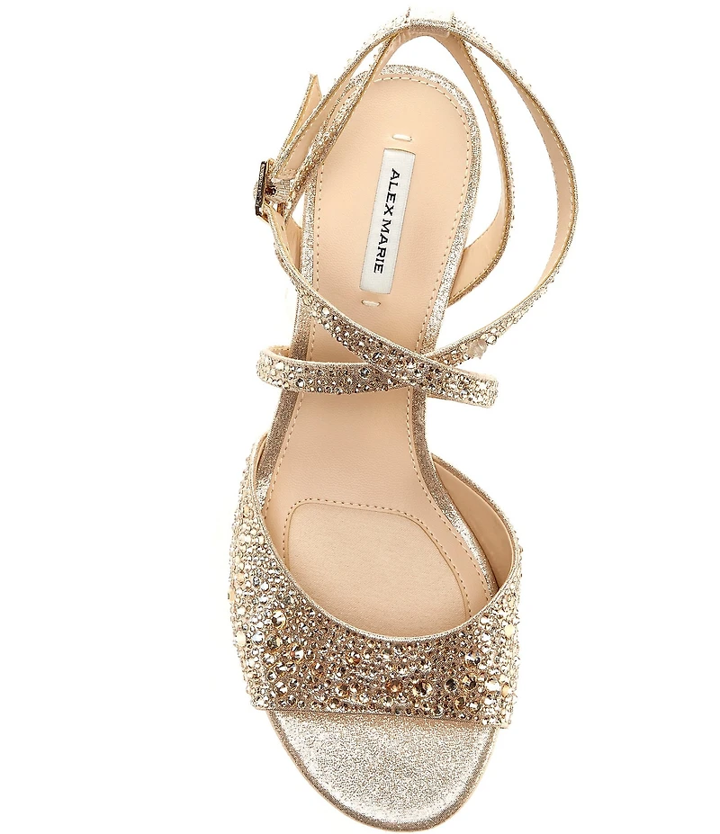 Alex Marie Mabel Shimmer Strappy Dress Sandals