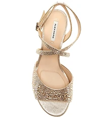 Alex Marie Mabel Shimmer Strappy Dress Sandals