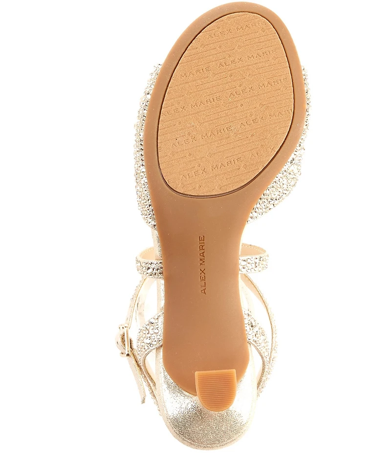 Alex Marie Mabel Shimmer Strappy Dress Sandals