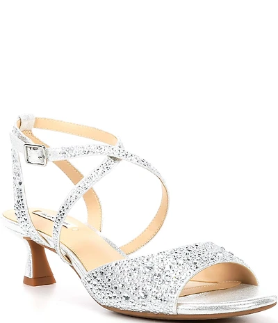 Alex Marie Mabel Shimmer Strappy Dress Sandals