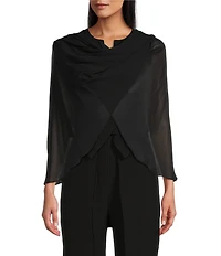 Alex Marie Marilyn Sheer 3/4 Sleeve Wrap