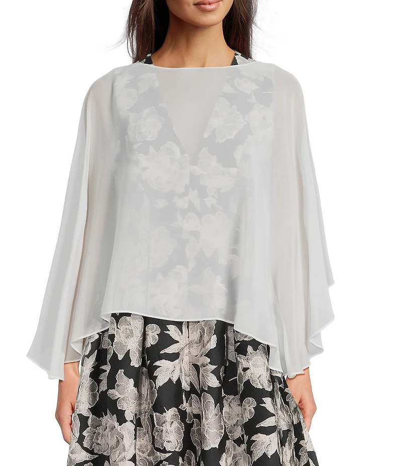 Alex Marie Marilyn Sheer 3/4 Sleeve Wrap