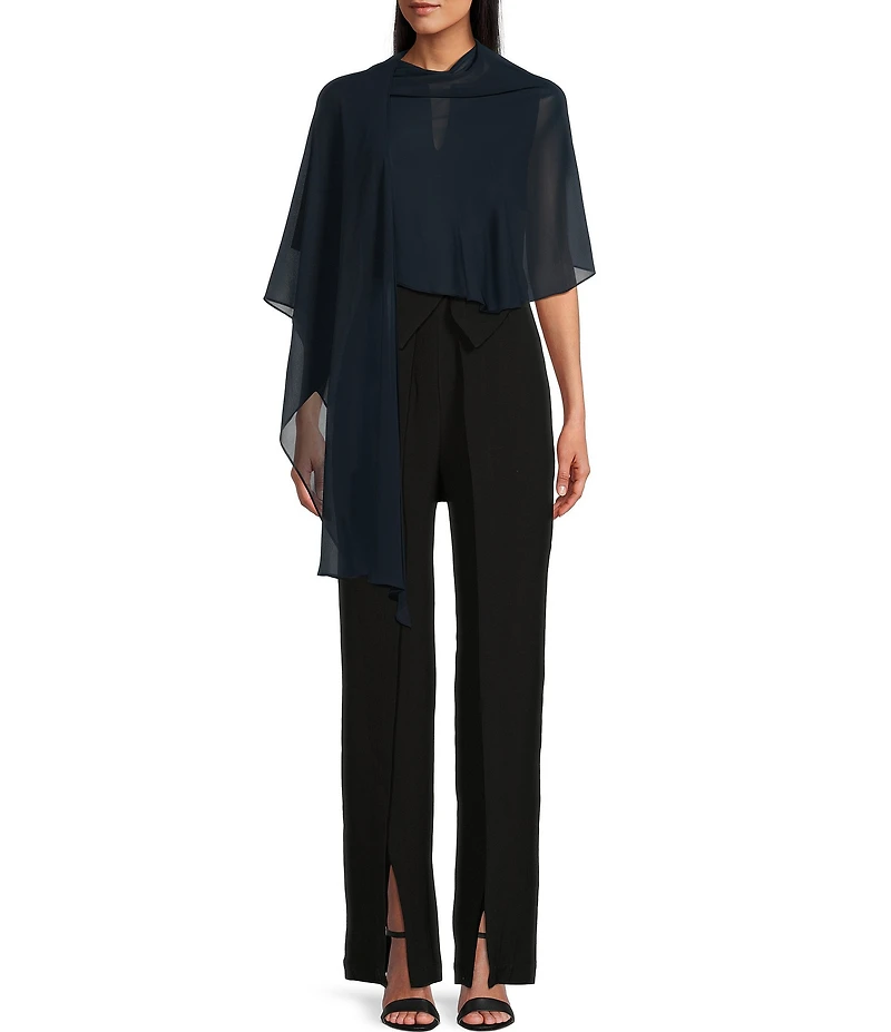 Alex Marie Marilyn Sheer 3/4 Sleeve Wrap