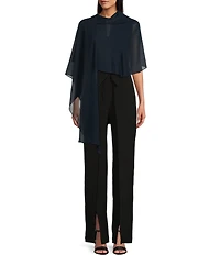 Alex Marie Marilyn Sheer 3/4 Sleeve Wrap