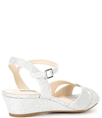 Alex Marie Matilda Glitter Wedge Dress Sandals