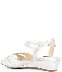 Alex Marie Matilda Glitter Wedge Dress Sandals