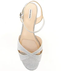 Alex Marie Matilda Glitter Wedge Dress Sandals