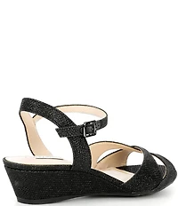 Alex Marie Matilda Glitter Wedge Dress Sandals