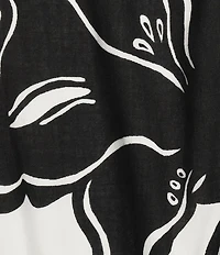 Alex Marie Maura Floral V Neckline Short Sleeve Printed Cotton Dress