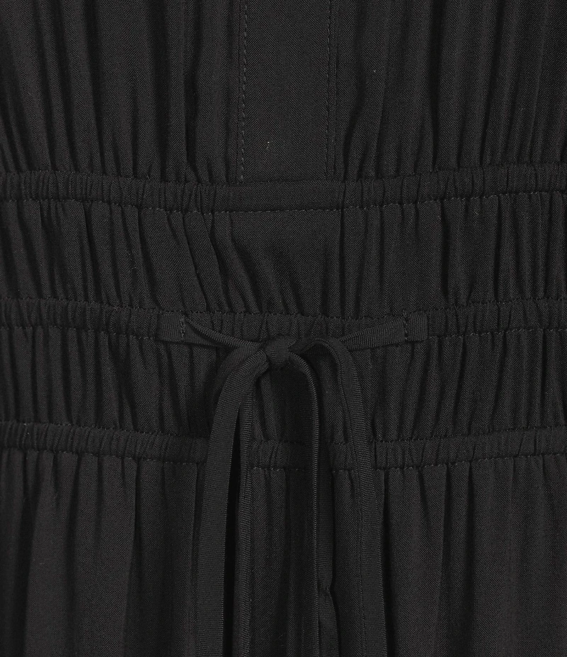 Alex Marie Maura Jewel Split V Neck Short Sleeve Dress