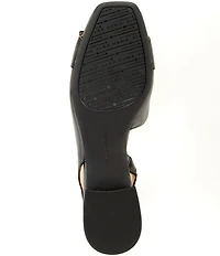 Alex Marie Mel Leather Buckle Hardware Slingback Flats