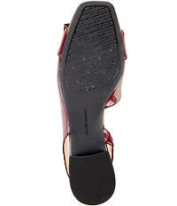 Alex Marie Mel Patent Buckle Hardware Slingback Flats